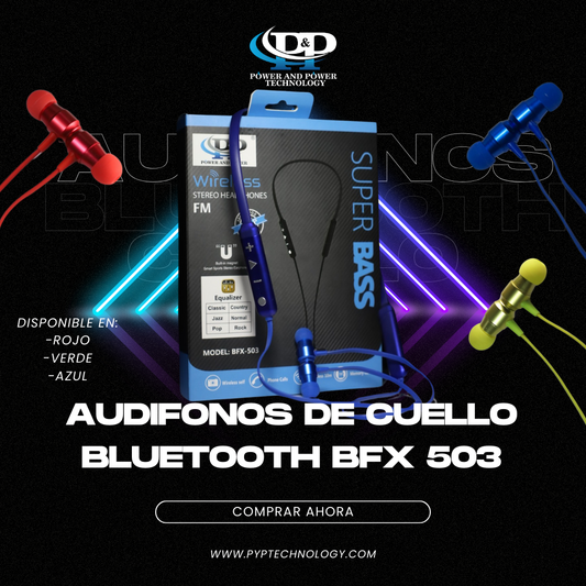 AUDIFONOS DE CUELLO BLUETOOTH BFX 503